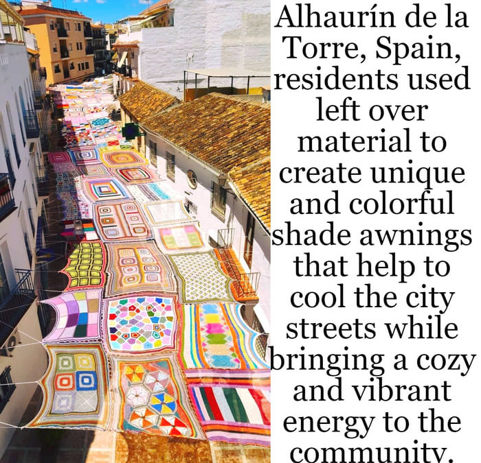 Beautiful, Calming, Cooling Quilting Over Spanish City Streets
