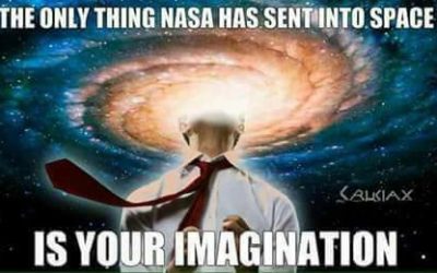 NASA Only sent to space your imagination