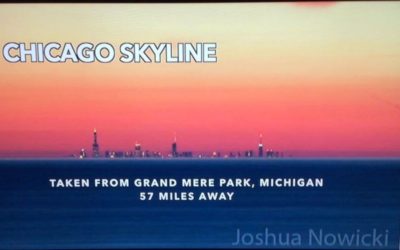 Chicago skyline 57 miles over flat water, media calls mirage, FEMemes