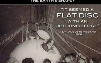 First Man To Stratosphere, 1931, August Piccard, Reports, Earth Flat, Upturned Edges