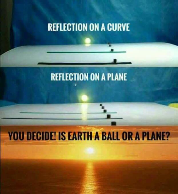 Reflection On Water On Curve, Vs, On Plane, You Decide - Free Earth Memes