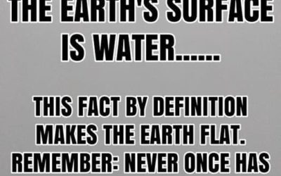 If Water Doesn’t Bend and 70% Earth Is Water Then It’s Flat