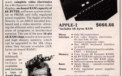 Apple Computer $666.66 July 1976