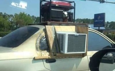 Air Conditioner in car window