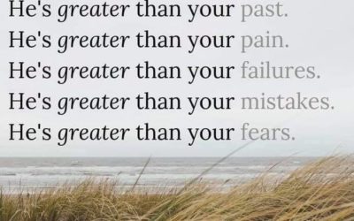 GOD is greater than your Failures, Pain, & Fears