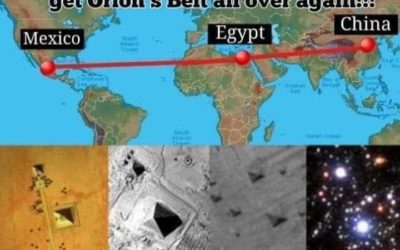 Each of these has 3 Pyramids represent Orion’s Belt