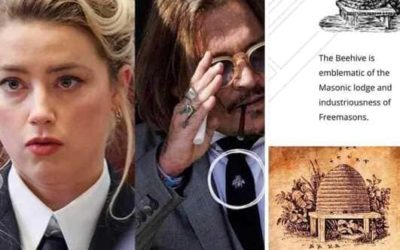 The Devil BEE In The Details – Amber Heard And Johnny Depp Both Wear Freemason Symbol