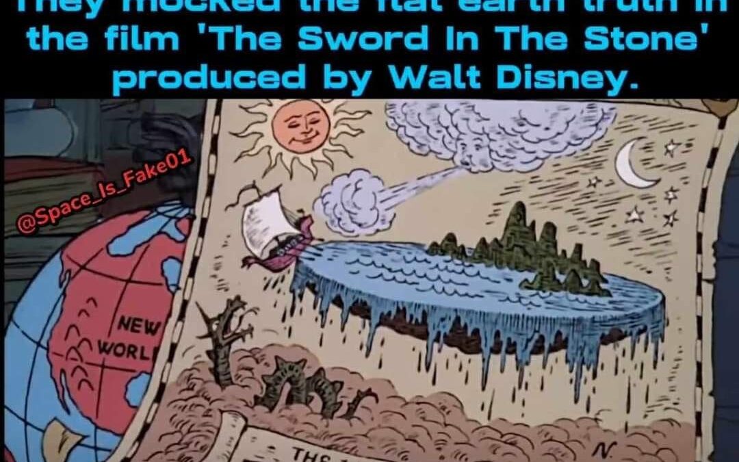 Freemason Walt Disney Mocks Flat Earth