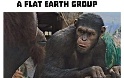 Globetards In The Comments Section On A Flat Earth Group Apes Together Strong