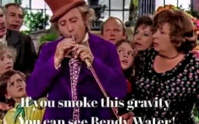 If You Smoke This Gravity You Can See Bendy Water