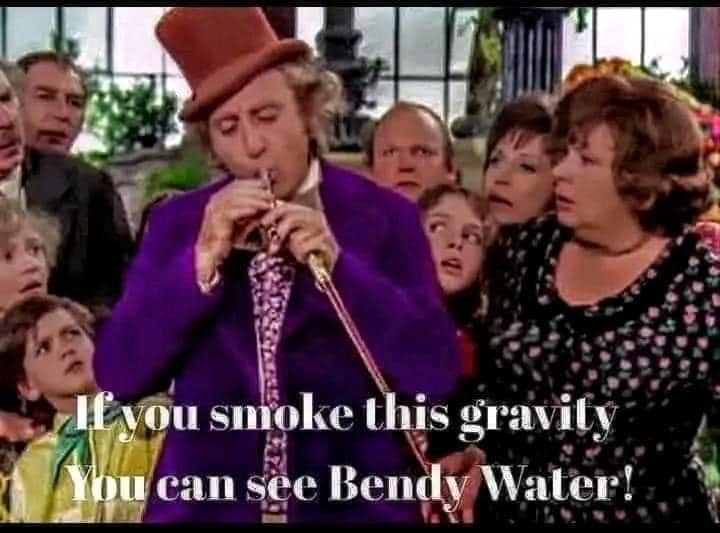 If You Smoke This Gravity You Can See Bendy Water